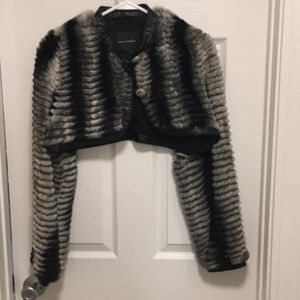 fur shrug jacket